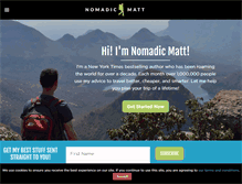 Tablet Screenshot of nomadicmatt.com